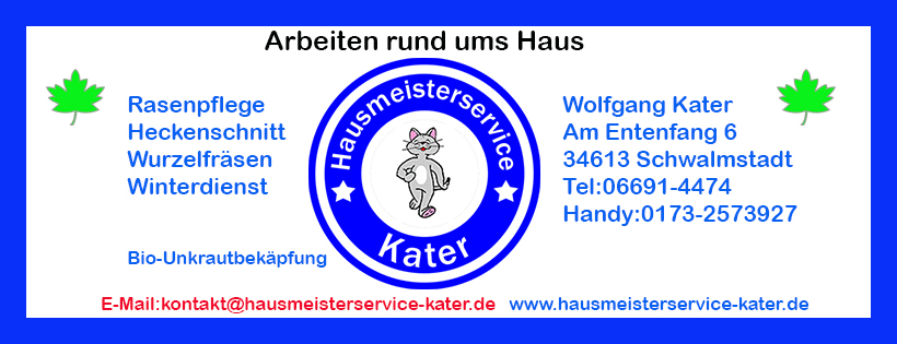 Hausmeisterservice Kater in Schwalmstadt